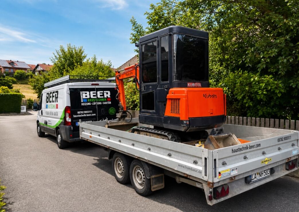 Beer Haustechnik bei der Arbeit an der Heiztechnik